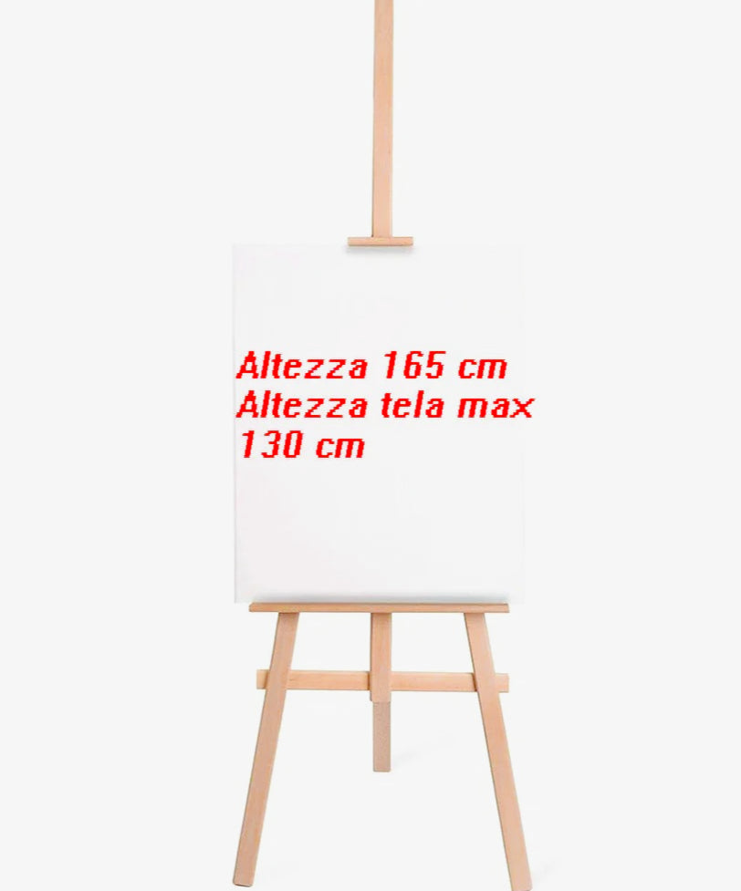 Cavalletto da pittura legno 165cm – inclinabile per tele e foto - ambraled