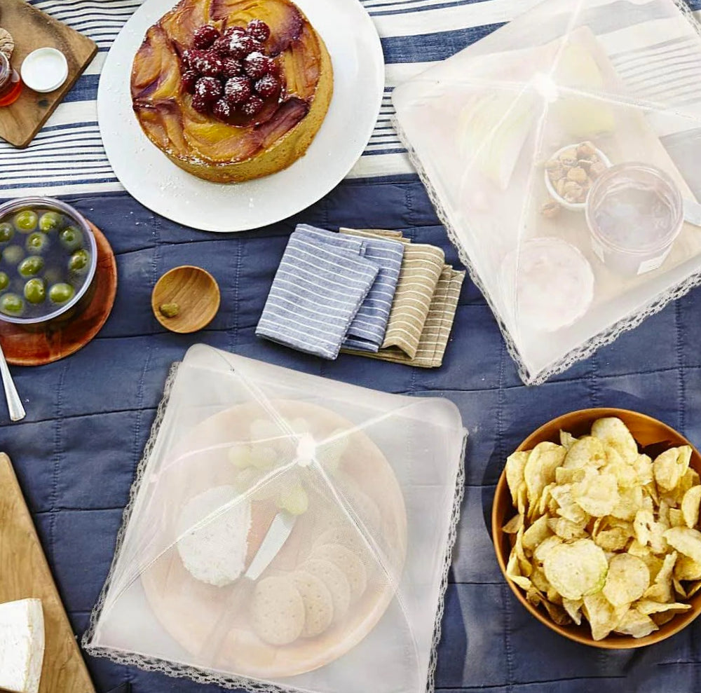 Set 4 ombrellini coprivivande richiudibili Ø 60 cm per alimenti - ambraled