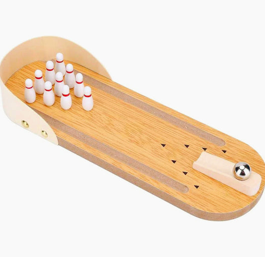 Bowling da tavolo mini – gioco interattivo con birilli e palla - ambraled
