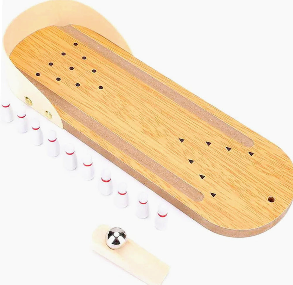 Bowling da tavolo mini – gioco interattivo con birilli e palla - ambraled