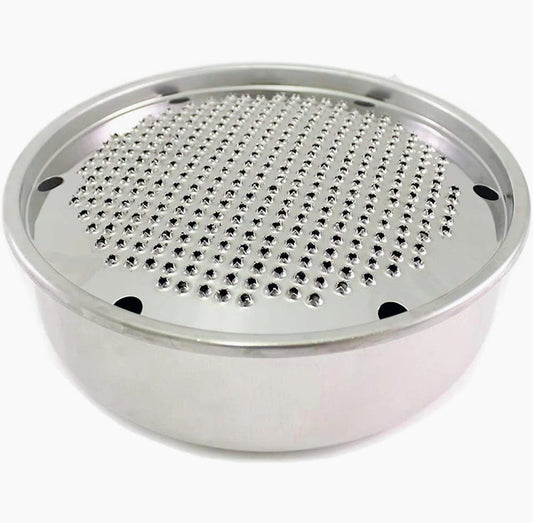 Grattugia formaggio inox – con vaschetta raccogli prodotto - ambraled
