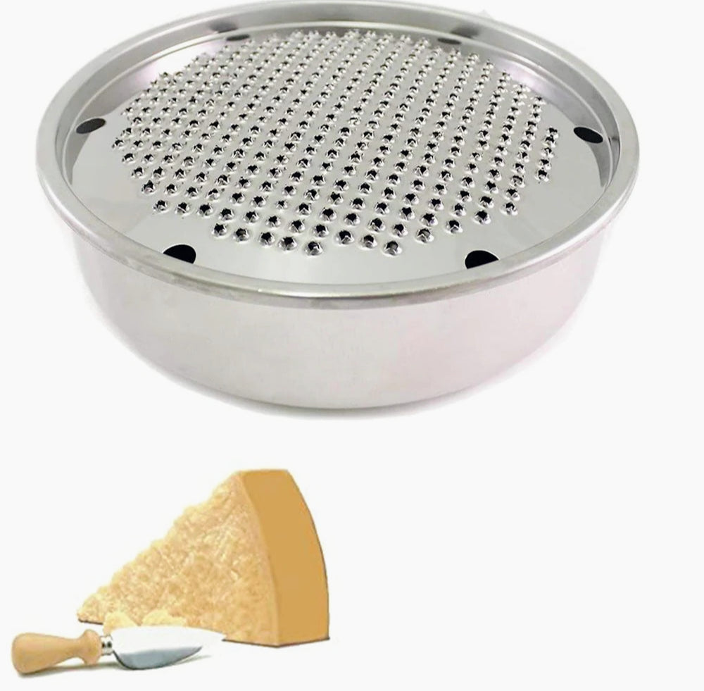 Grattugia formaggio inox – con vaschetta raccogli prodotto - ambraled