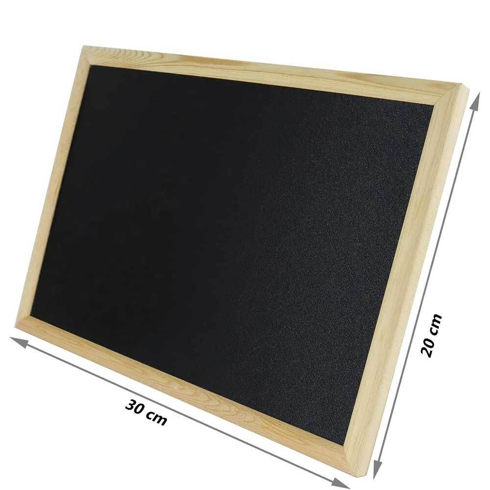 Lavagna con cornice in legno – Scrivibile a gesso, varie dimensioni - ambraled