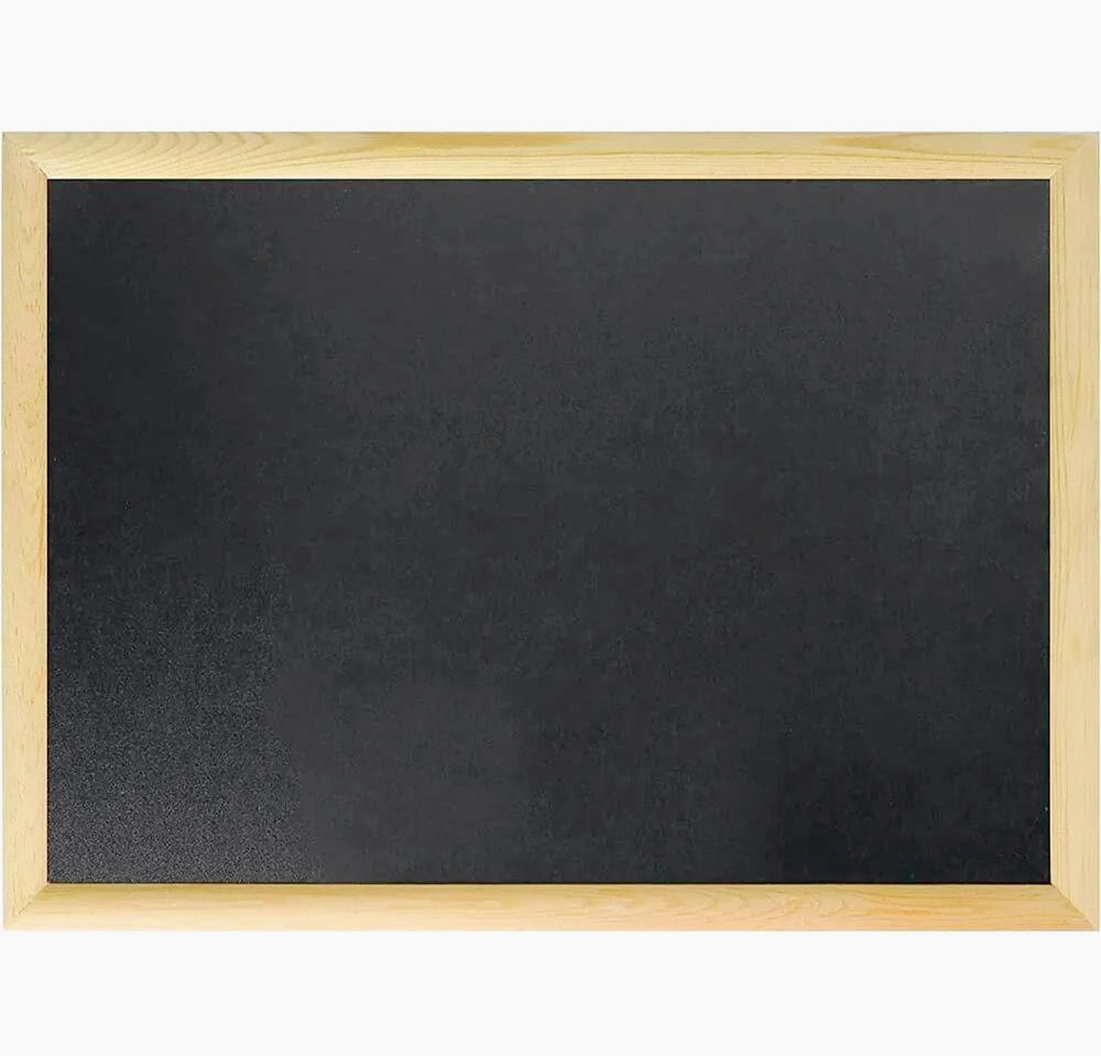 Lavagna con cornice in legno – Scrivibile a gesso, varie dimensioni - ambraled
