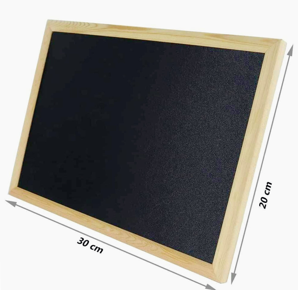 Lavagna con cornice in legno – Scrivibile a gesso, varie dimensioni - ambraled