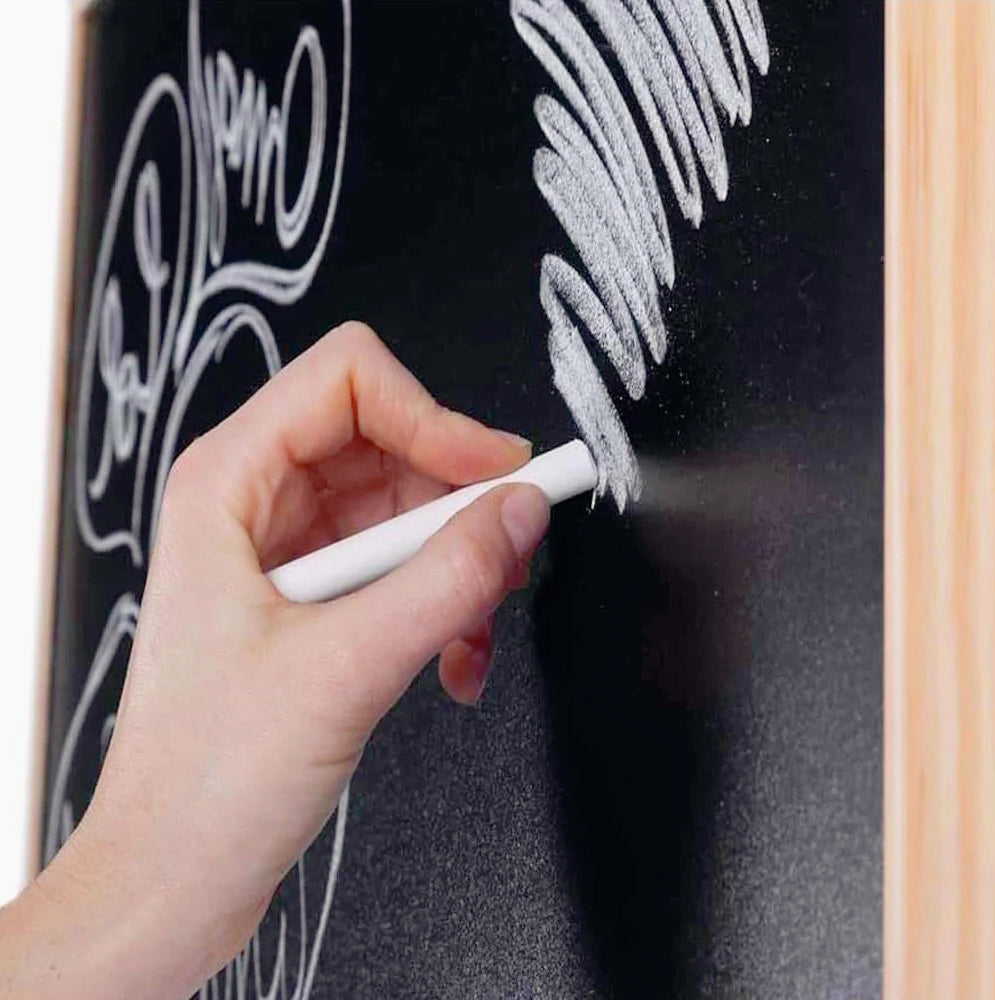 Lavagna con cornice in legno 60x90 cm – Scrivibile a gesso - ambraled
