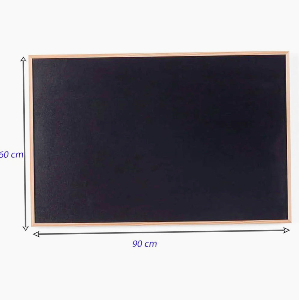 Lavagna con cornice in legno 60x90 cm – Scrivibile a gesso - ambraled