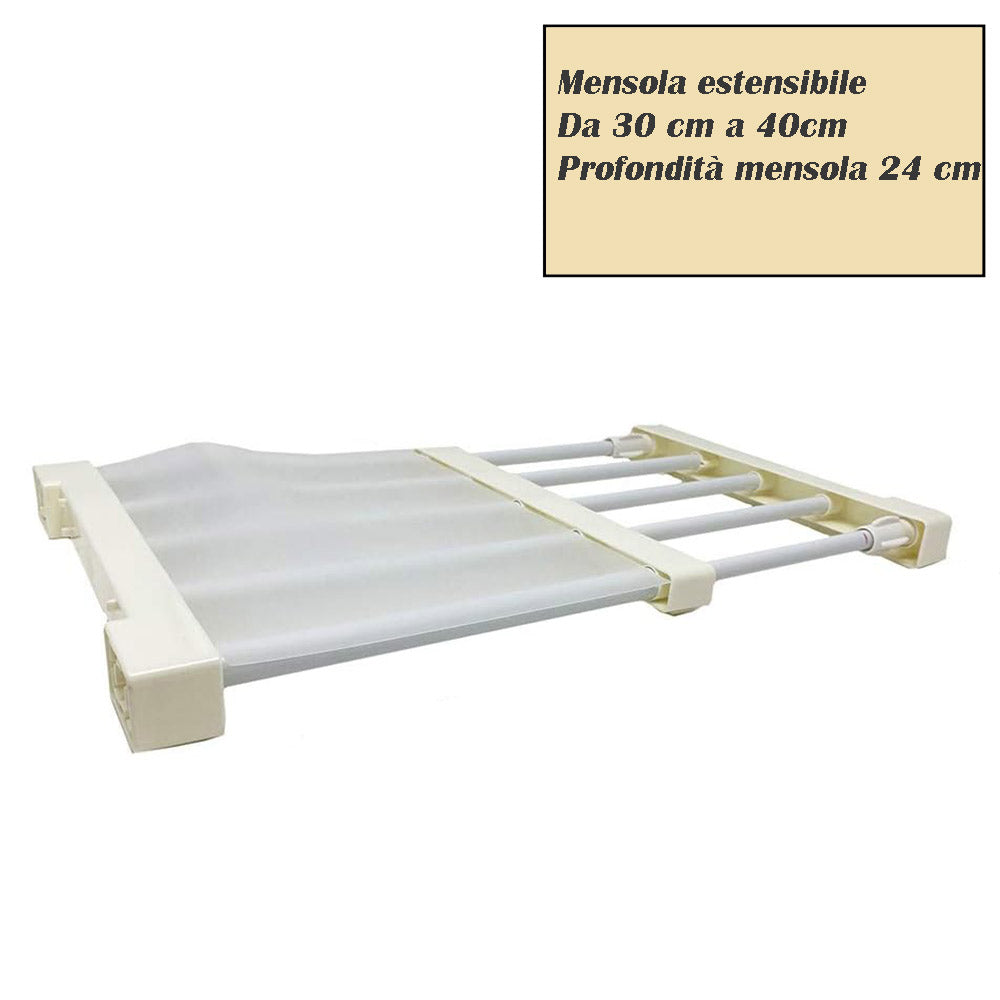 Mensola estensibile per armadio – mobile stand varie dimensioni - ambraled