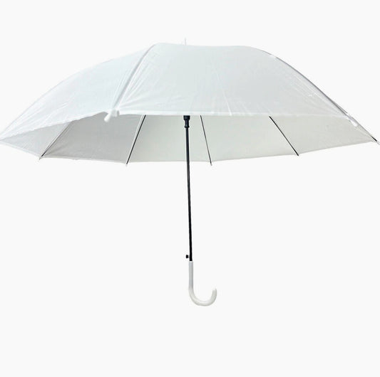 Ombrello bianco latte 8 stecche – apertura automatica per wedding - ambraled