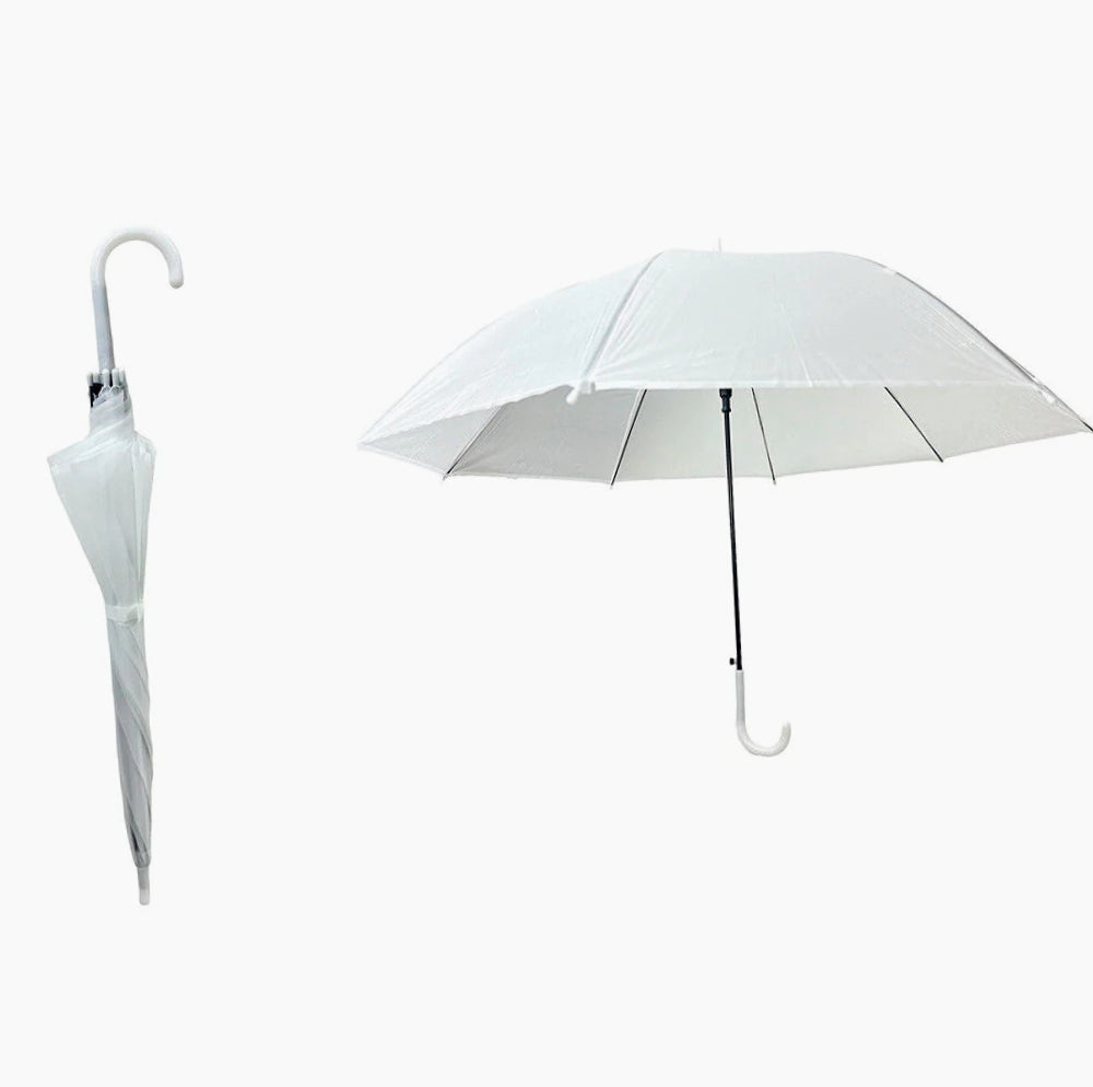 Ombrello bianco latte 8 stecche – apertura automatica per wedding - ambraled