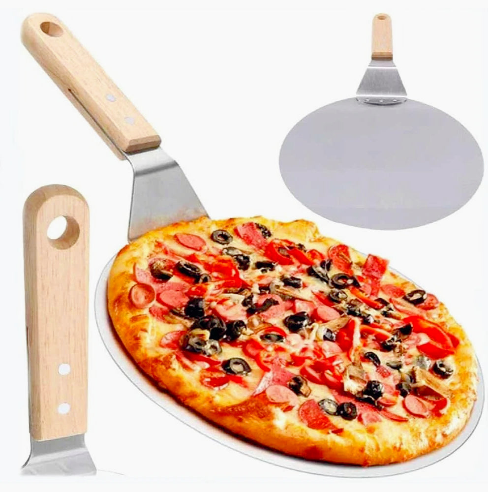 Pala pizza 30,5cm – acciaio e manico legno - ambraled