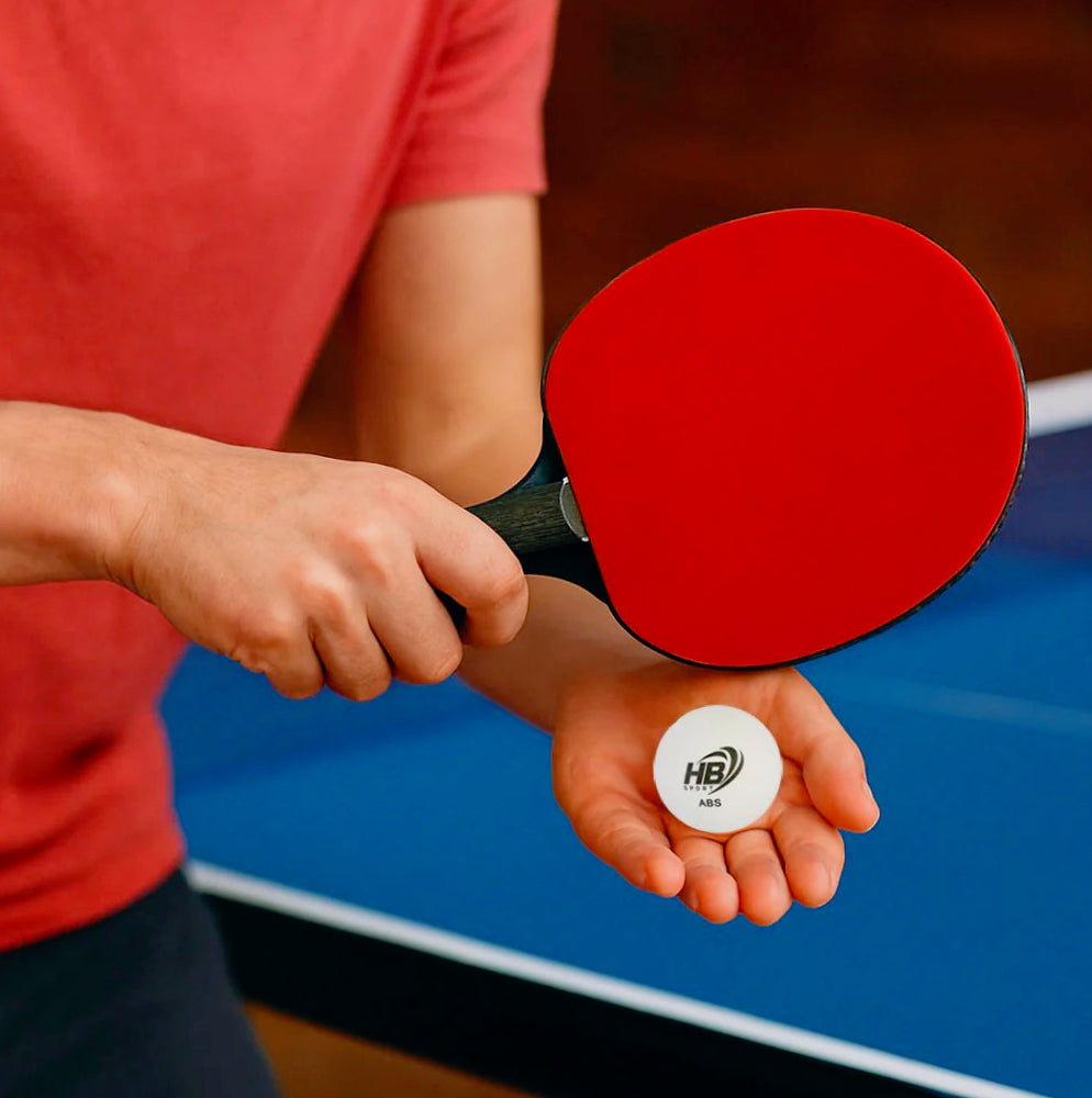 Set di 6 palline da ping pong bianche in ABS rigido – standard competizione - ambraled