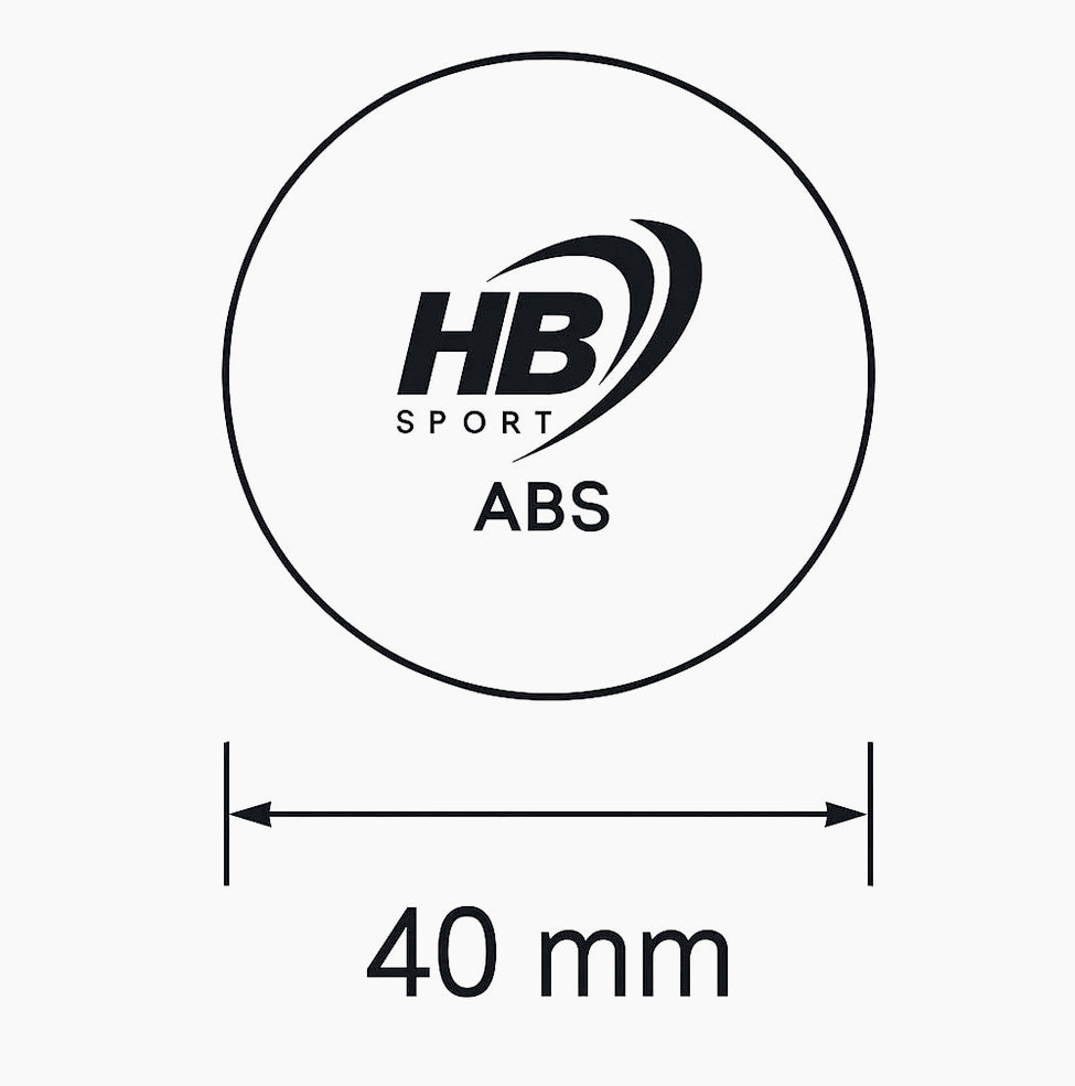 Set di 6 palline da ping pong bianche in ABS rigido – standard competizione - ambraled