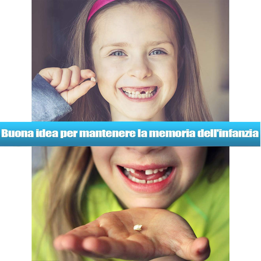 Scatoletta porta dentini ombelico in legno per femminuccia - ambraled