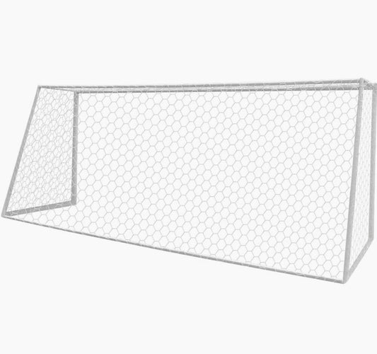 Rete da calcio in nylon per porta – misure 5,5x2,1x2 metri – perfetta come ricambio