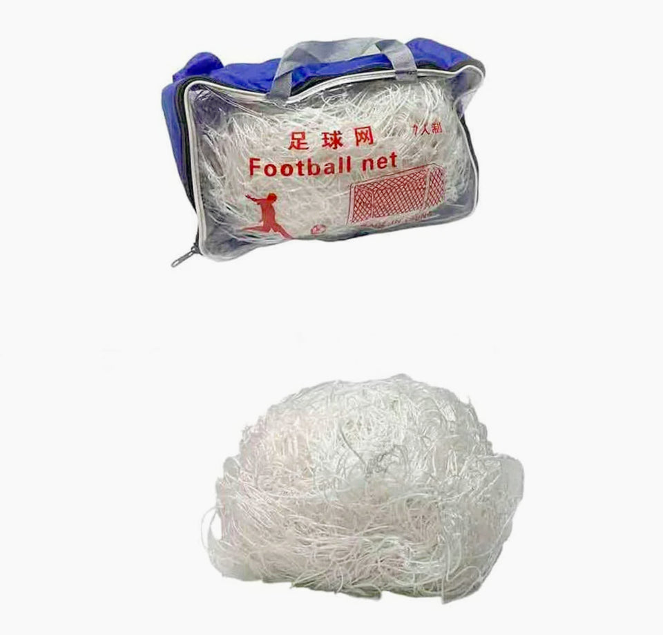 Rete da calcio in nylon per porta – misure 5,5x2,1x2 metri – perfetta come ricambio