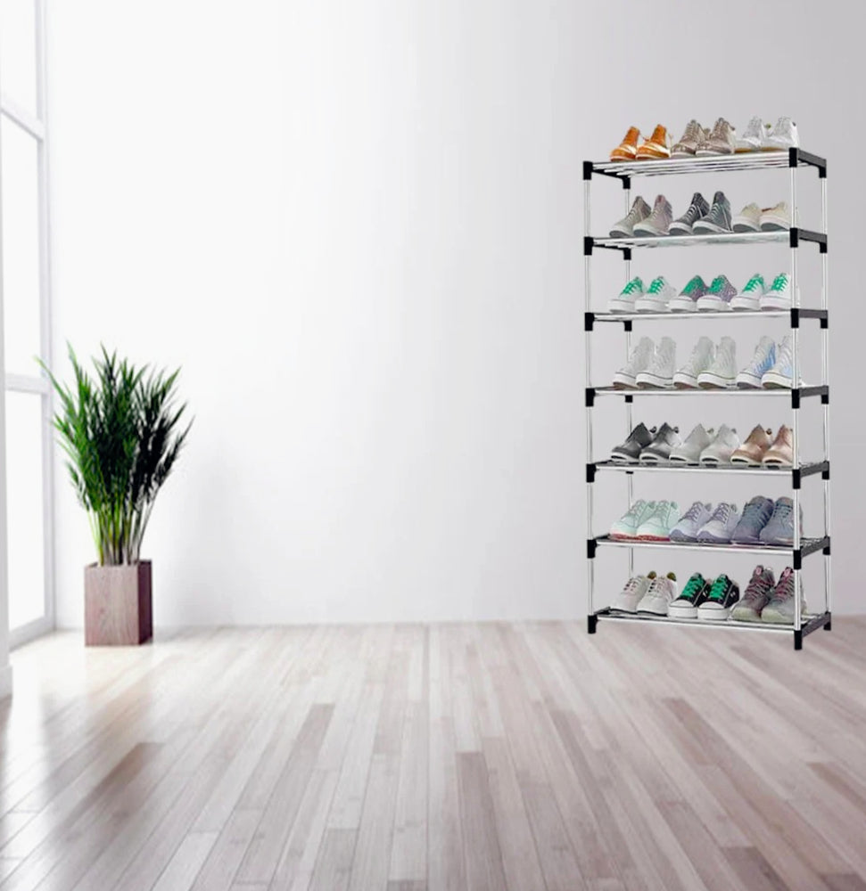 Scarpiera impilabile 7 ripiani portascarpe salvaspazio organizer scarpe - ambraled