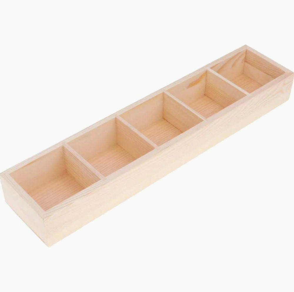 Scatola legno personalizzabile porta bustine tè con decoupage - ambraled