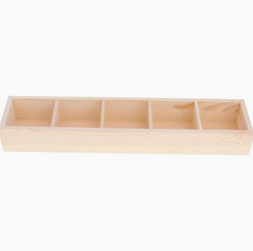 Scatola legno personalizzabile porta bustine tè con decoupage - ambraled