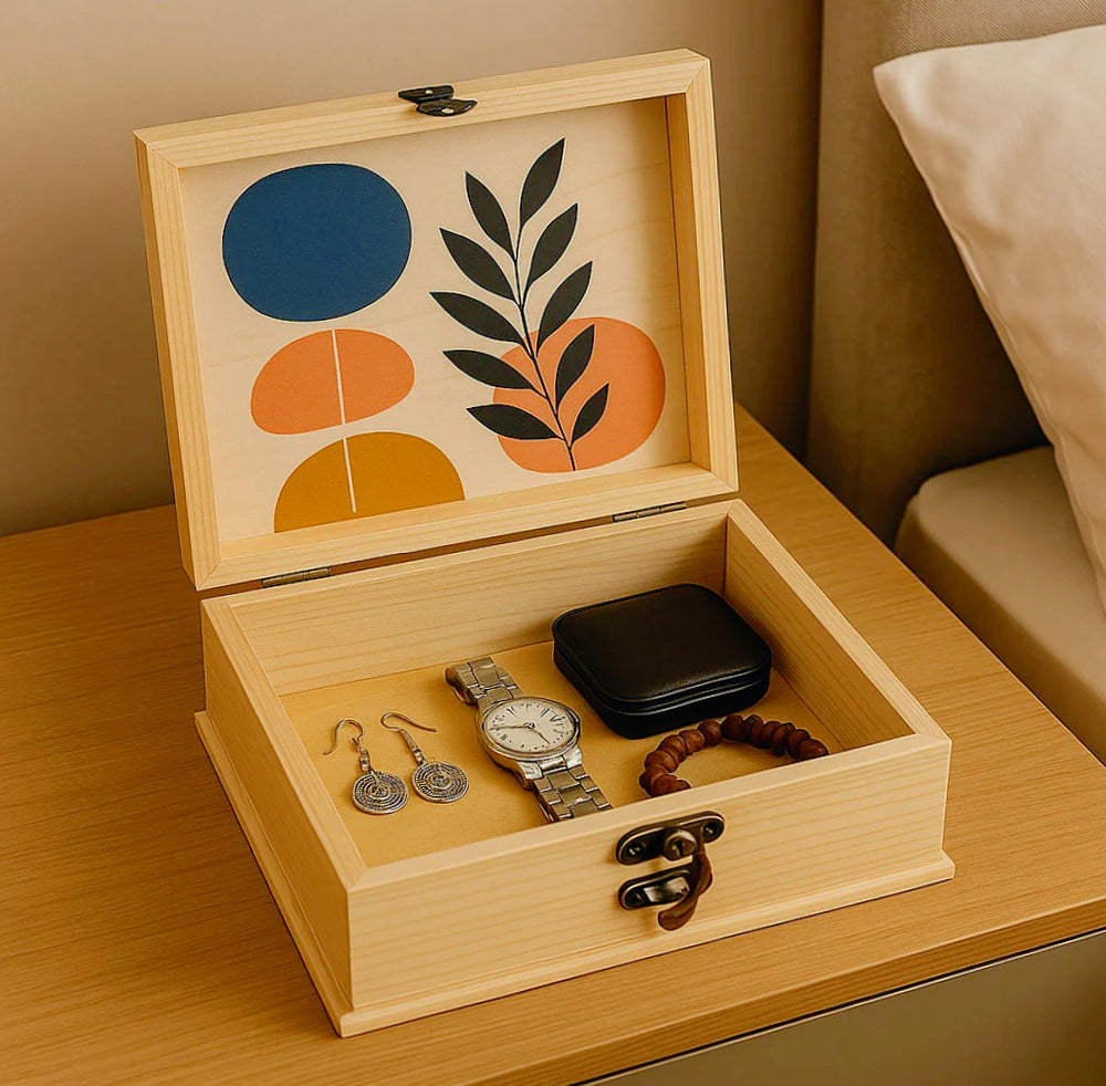 Scatola a forma di libro in legno per decoupage, gioielli e minuterie - ambraled