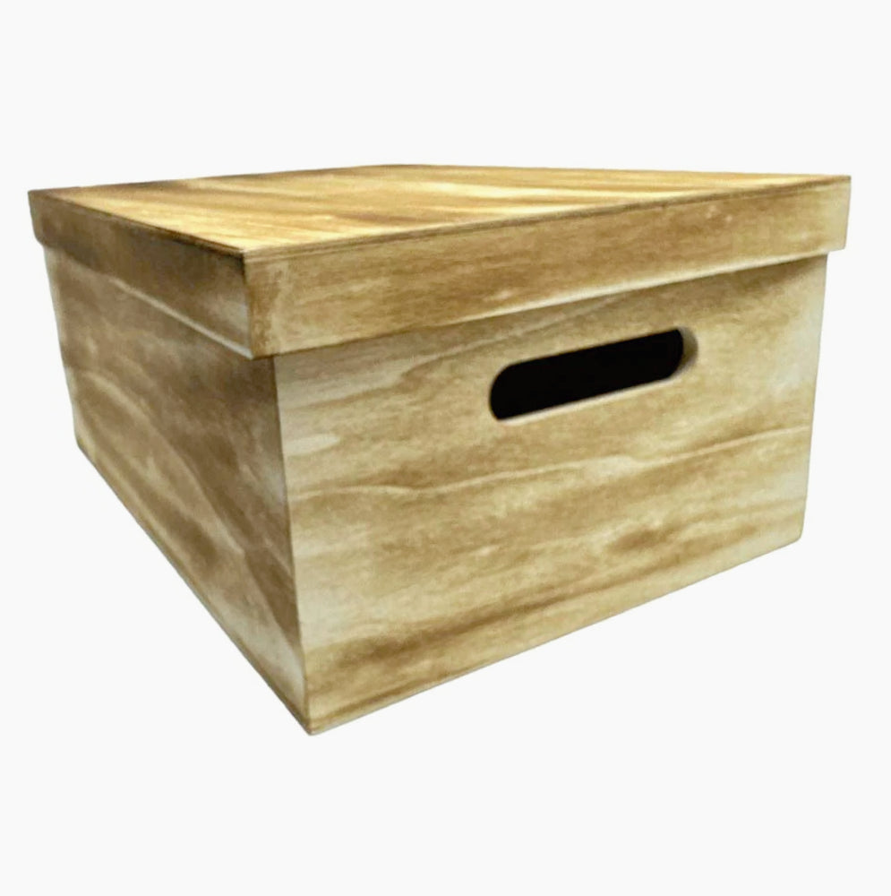 Scatole in legno con coperchio 5 pezzi per decoupage - ambraled