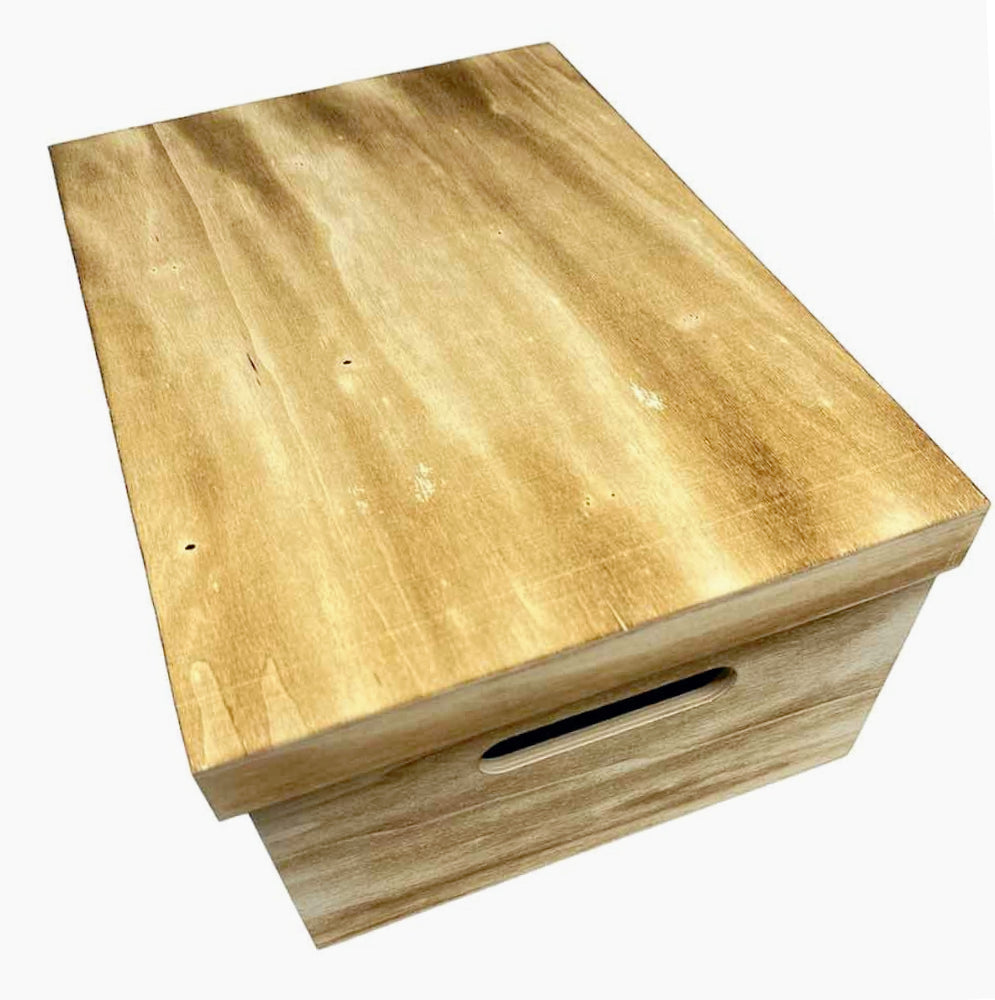 Scatole in legno con coperchio 5 pezzi per decoupage - ambraled