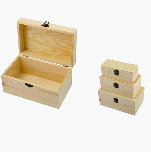 Set 3 scatole in legno per decoupage e pittura decorativa - ambraled