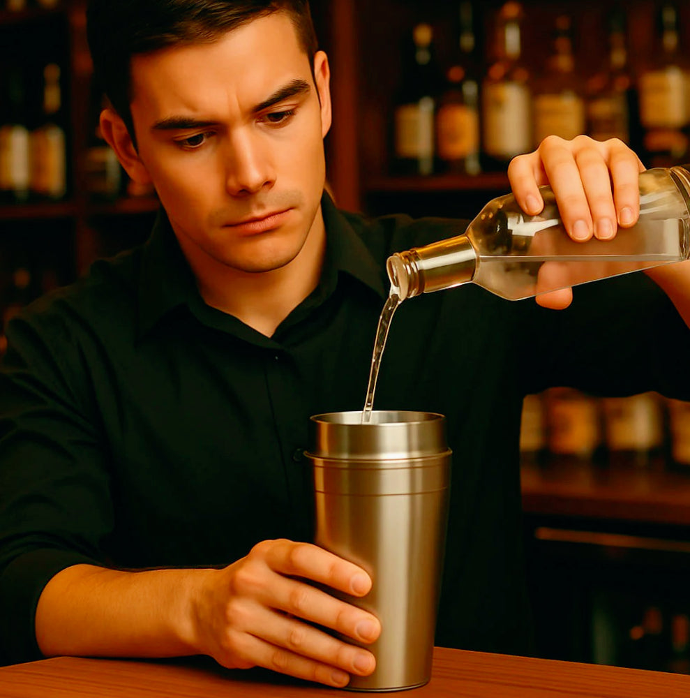 Shaker cocktail in acciaio 350 ml per mixer e barista - ambraled