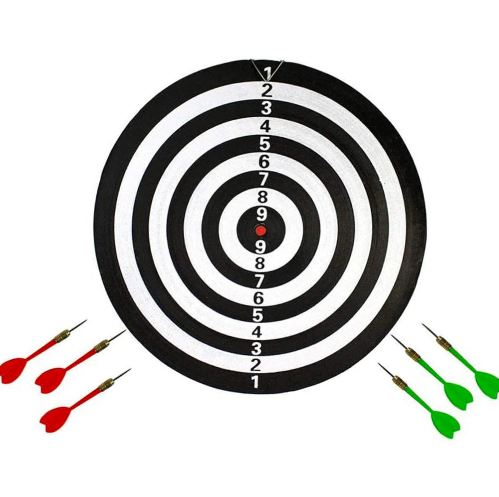Bersaglio freccette 36cm – tiro a segno doppio lato con gancio - ambraled