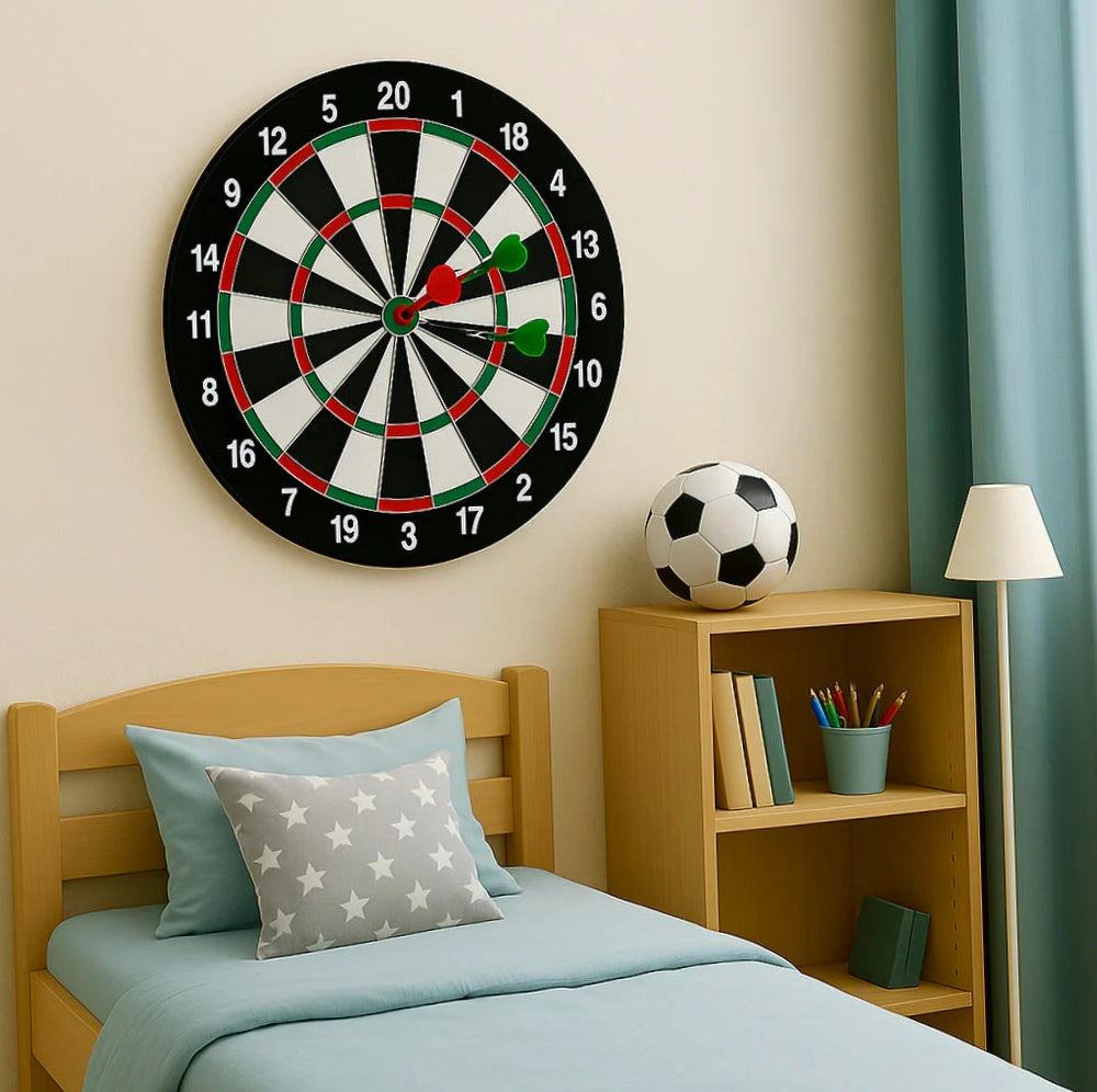 Bersaglio freccette 36cm – tiro a segno doppio lato con gancio - ambraled