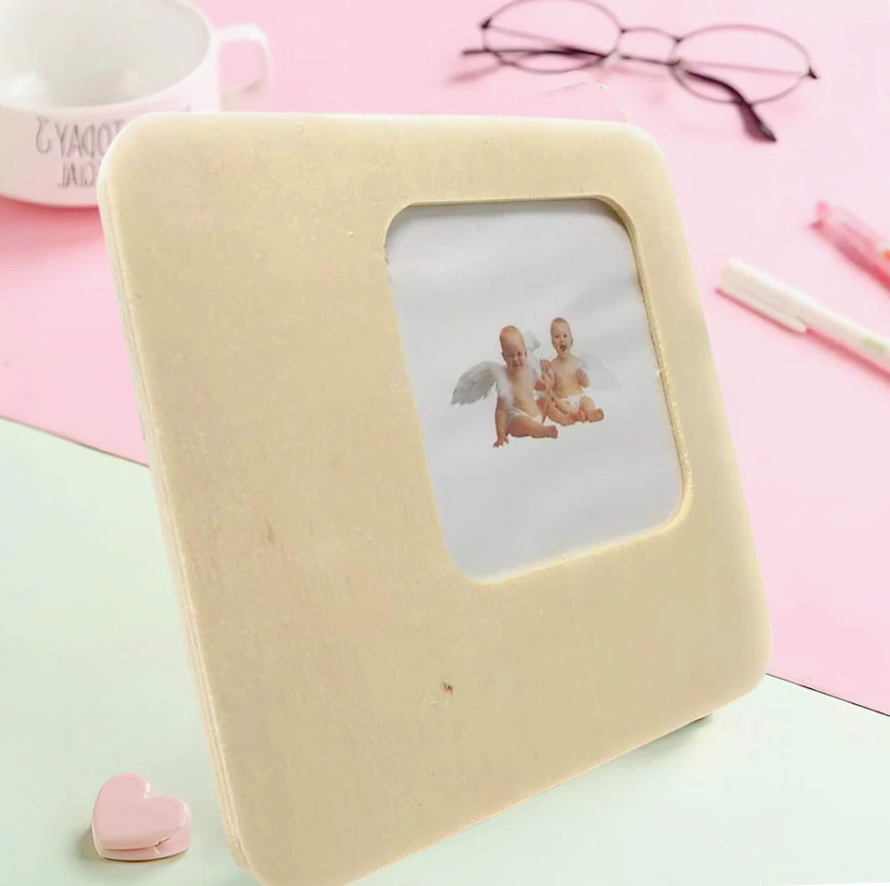 Cornice portafoto in legno – personalizzabile per decoupage - ambraled