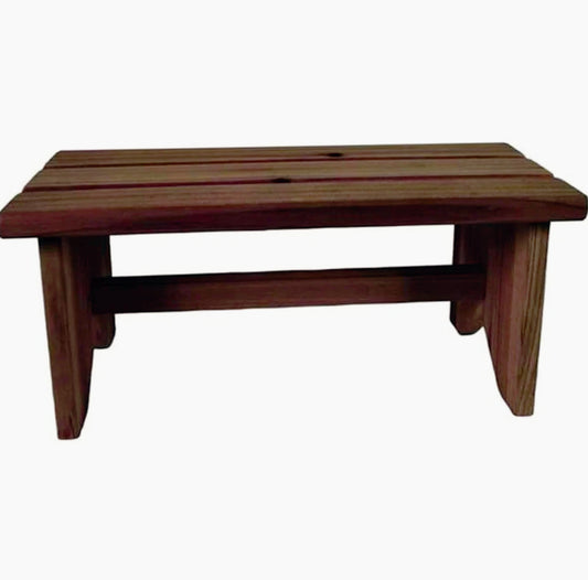 Sgabello legno multiuso 35x14x17 cm per bagno con portaoggetti - ambraled