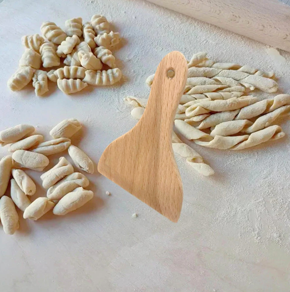Set 2 spatole raclette in legno da 14,5 cm, per raschiatura e servizio - ambraled