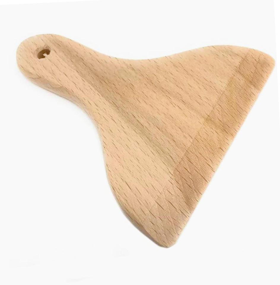 Set 2 spatole raclette in legno da 14,5 cm, per raschiatura e servizio - ambraled