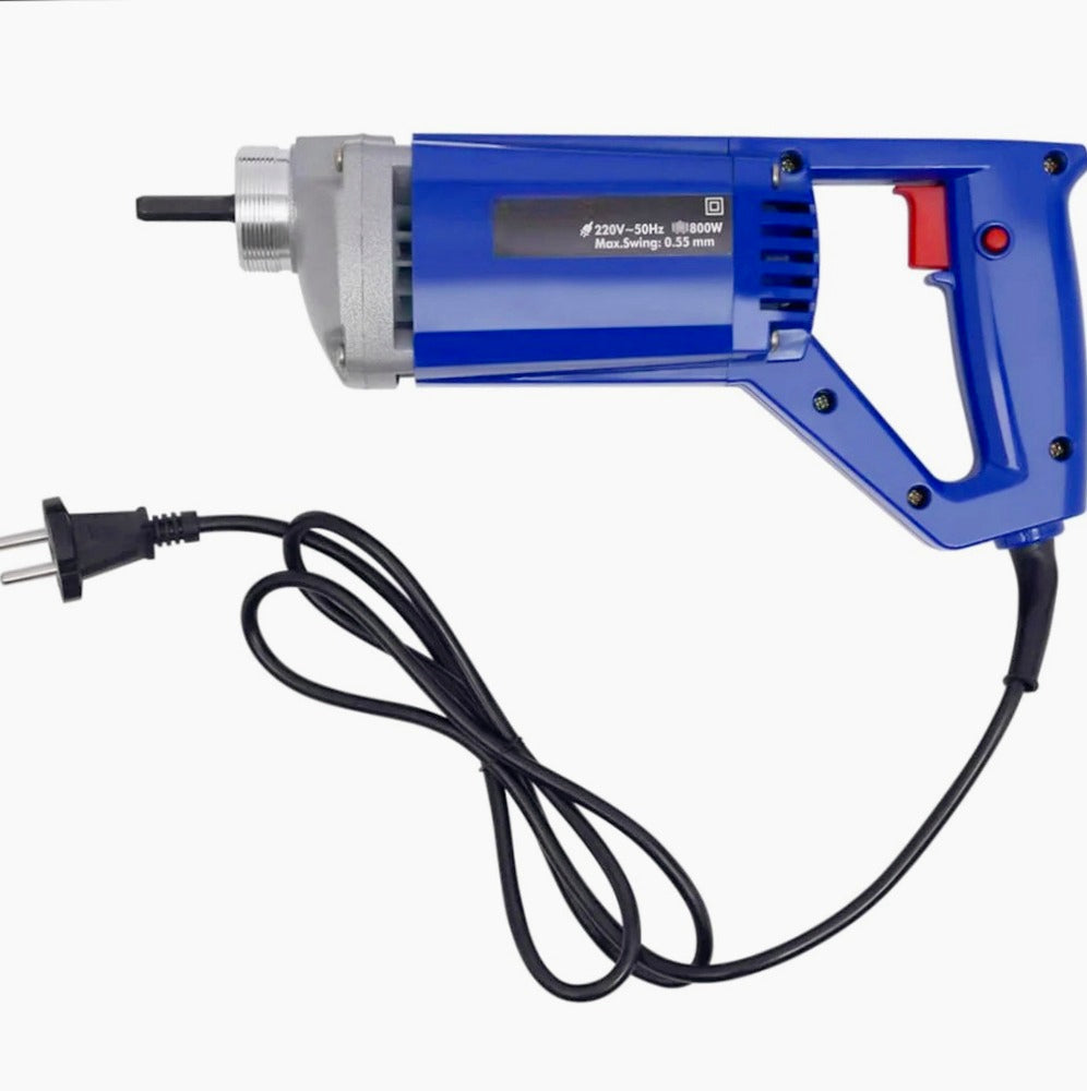 Vibratore elettrico per calcestruzzo 800 W – Tubo da 35 mm, 4200 RPM per vibrazione efficiente del calcestruzzo