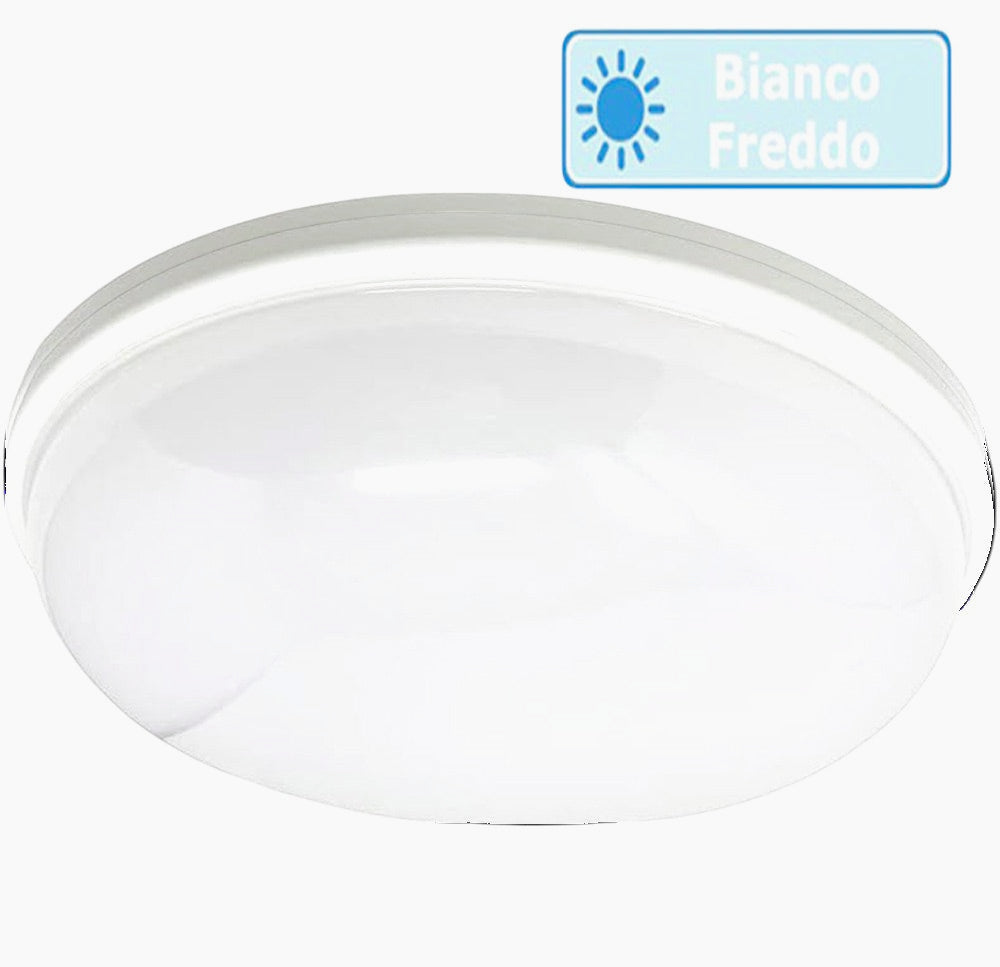 Plafoniera LED da Soffitto 24W - IP65, Luce Regolabile 6500K (Fredda) / 4000K (Naturale) / 3000K (Calda)