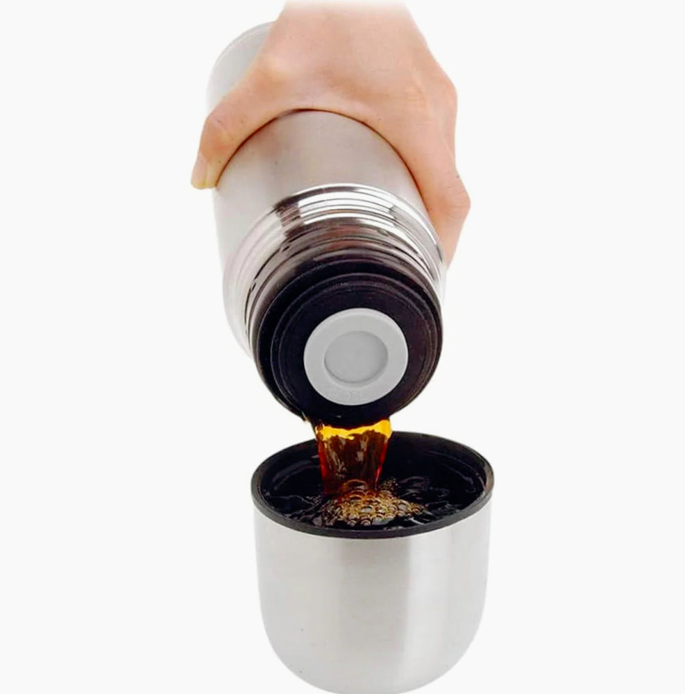 Thermos per bevande calde – Caraffa termica con pulsante per caffè, latte, tè