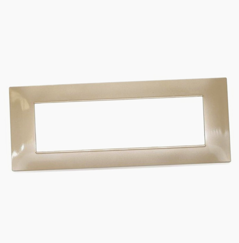 Cuscino divano oro satinato 3-4-7 posti, compatibile Vimar Plana