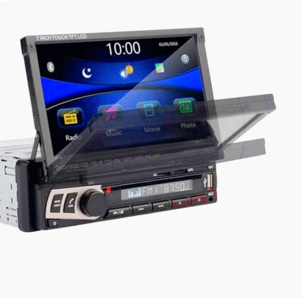 Autoradio 1 DIN 7" a scomparsa – Touch screen, Bluetooth, GPS, Android - ambraled