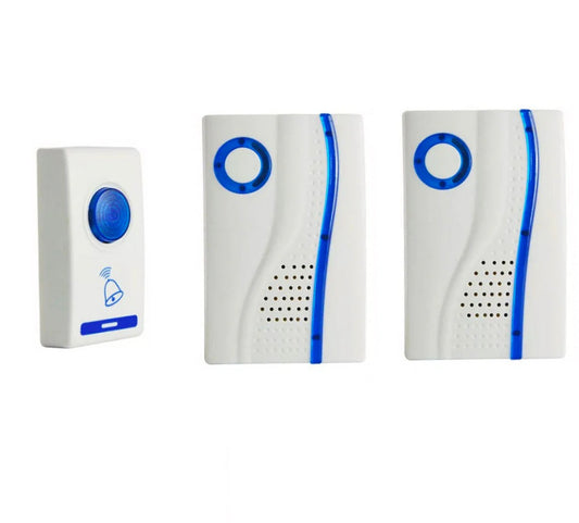 Campanello wireless 100m – 32 melodie, a batteria, con LED - ambraled