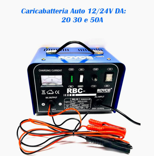 Caricabatteria 12/24V 20A/30A/50A – auto, moto, camper, barca - ambraled