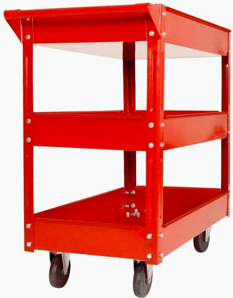 Carrello attrezzi 3 ripiani da officina con ruote - ambraled