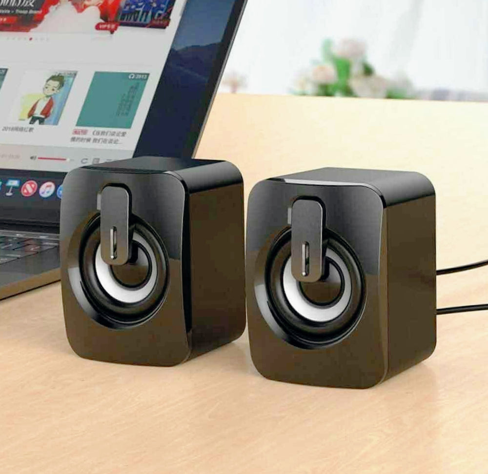 Coppia casse RGB 6W – USB 2.0 / AUX 3.5mm per PC, notebook, smartphone - ambraled