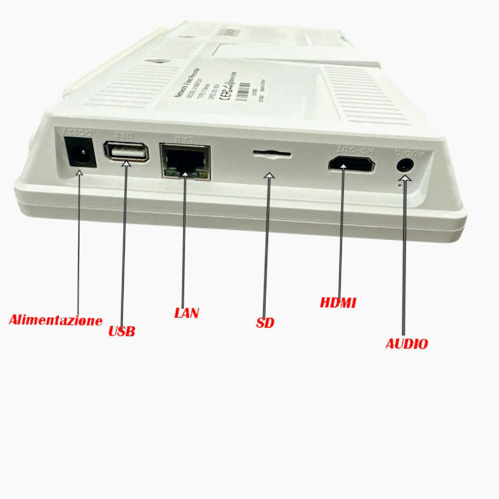 Kit videosorveglianza wireless 4 telecamere + monitor 10” NVR – Full HD - ambraled
