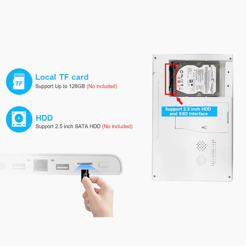 Kit videosorveglianza wireless 4 telecamere + monitor 10” NVR – Full HD - ambraled