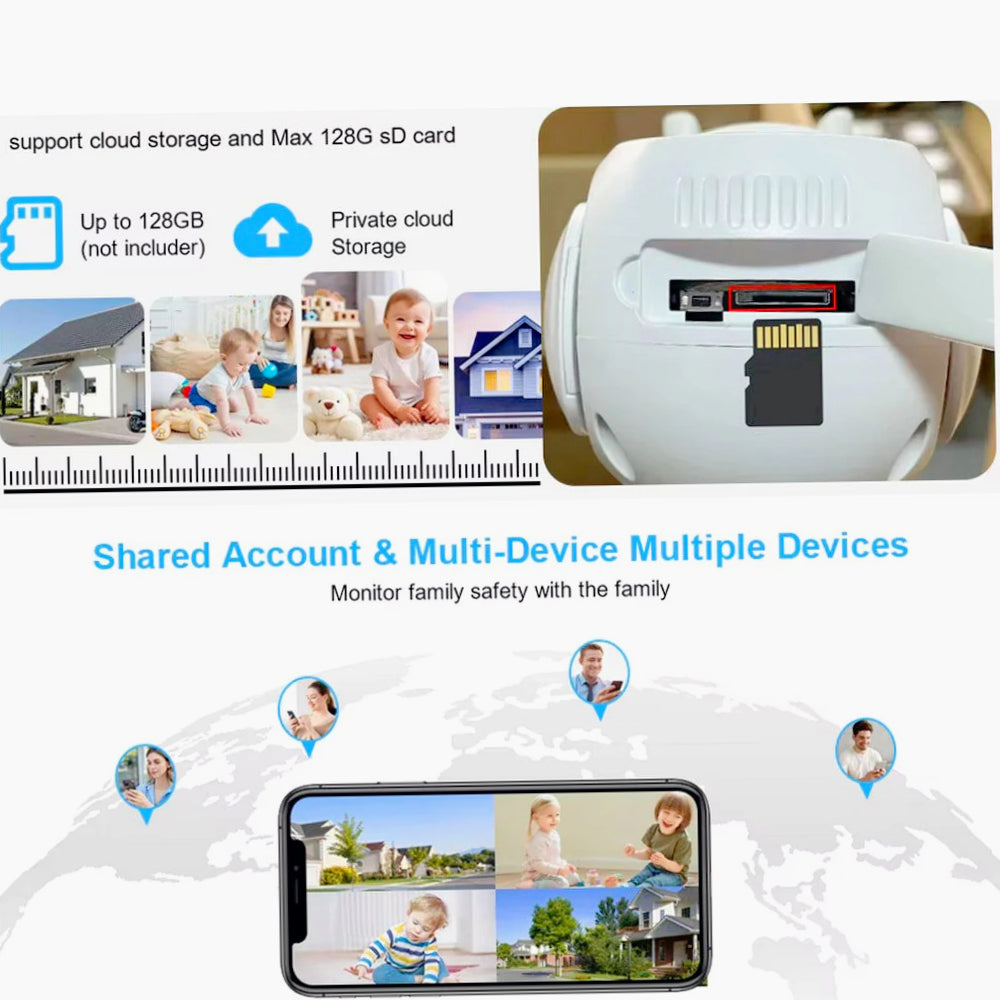 Kit videosorveglianza wireless 4 telecamere + monitor 10” NVR – Full HD - ambraled