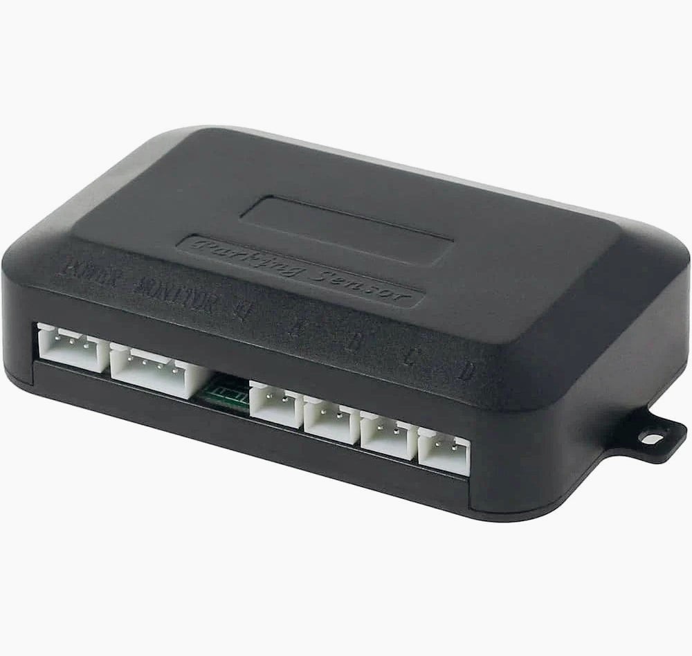 4 Sensori di Parcheggio con Display LED, Avviso Acustico e Finitura Argento - ambraled