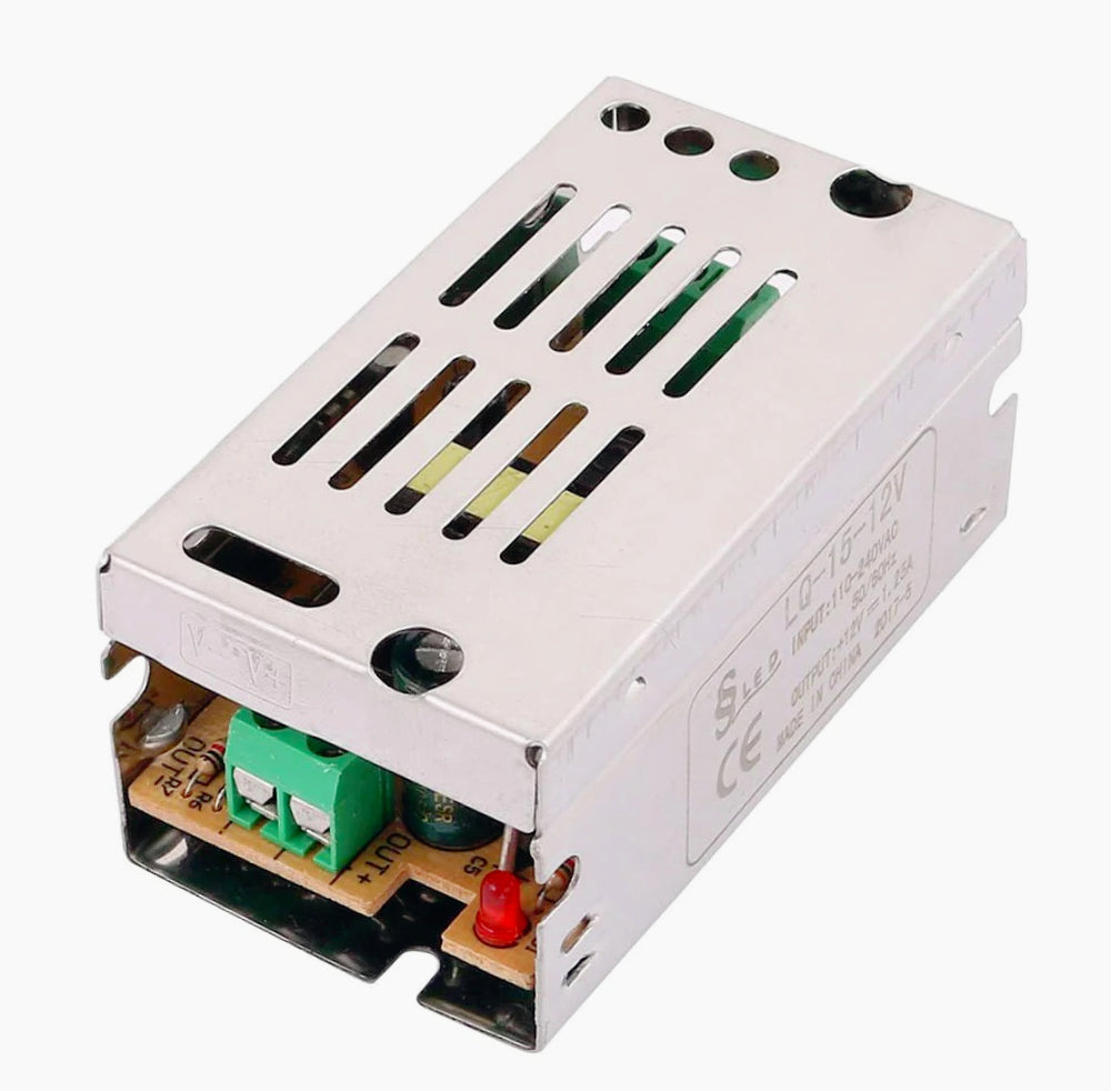 Alimentatore Switching Stabilizzato 12V 1A - 220V Regolabile (Trimmerabile) - ambraled