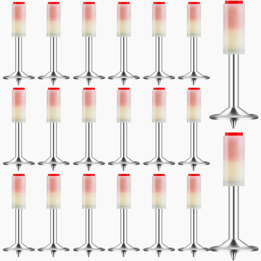 Set 100 chiodi tondi in acciaio da 27 mm per pistola sparachiodi manuale - ambraled