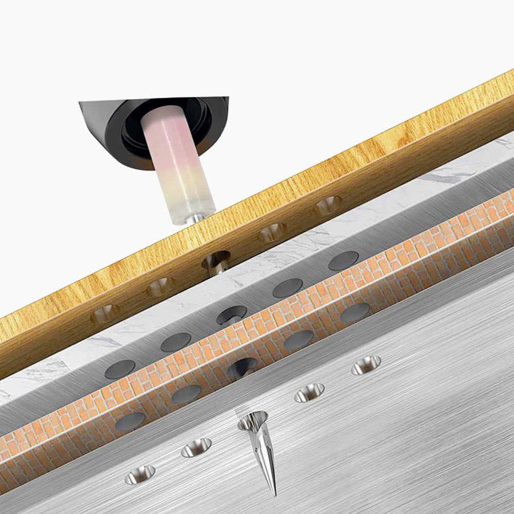 Set 100 chiodi tondi in acciaio da 27 mm per pistola sparachiodi manuale - ambraled